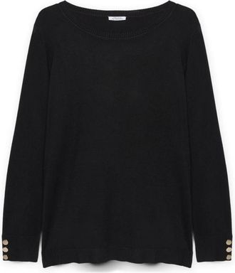 Fiorella Rubino Dames, Truien, Zwart, Maat: XL Viscose