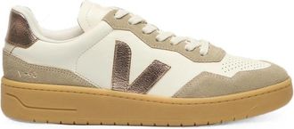 Veja Beige Color Block Sneakers