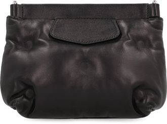 Maison Margiela Mens Glam Slam Quilted Leather Clutch Black Bags