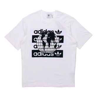 adidas originals Msg Ss Tee Earth Logo Short Sleeve White FM2256