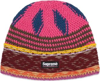 SUPREME Berretto con applicazione logo - Rosa