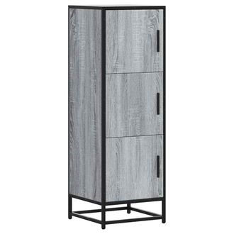 vidaXL Aparador Alto Madera De Ingenier&iacute;a Y Metal Gris Sonoma Vidaxl
