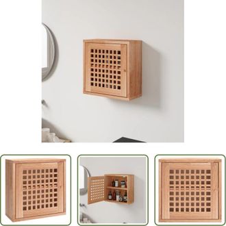 vidaXL Armadio in legno - Armadietto da Parete 42x18x42 cm in Legno Massello di Noce