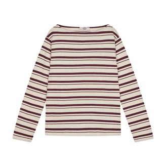 Mads Norgaard Pablo Gabi Tee Long Sleeve - Dames - Tops - Veelkleurig - Maat: M Katoen