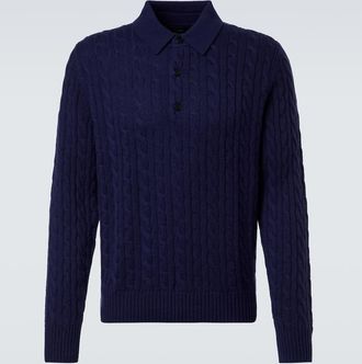 arch4 Polo in cashmere a trecce