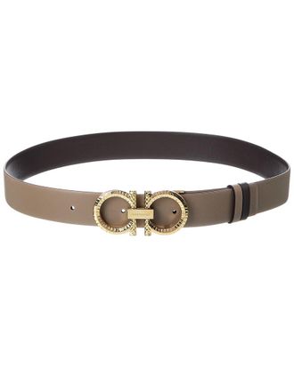 Ferragamo Ferragamo Gancini Reversible Leather Belt