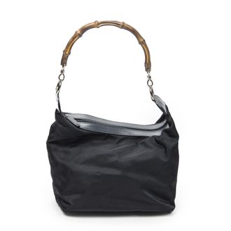 Gucci Bamboo Zip Hobo schoudertas