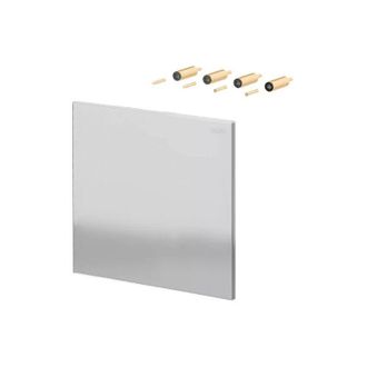 Caleffi Placca di copertura estetica, in acciaio inox finitura spazzolata Caleffi 359893 Acciaio inox