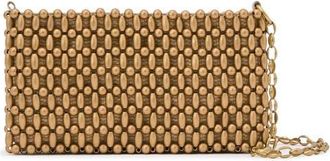 Reiss Beatrix Beaded Clutch in Gold at Nordstrom