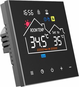 OEM Termostato Inteligente Para Calefacci&oacute;n El&eacute;ctrica De 16 A, Controlador De Temperatura Ca 90 V-240 V, Programable, Memoria De Falla De Energ&iacute;a, Para Ca