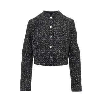 Emporio Armani Sequinned denim short jacket Woman 40