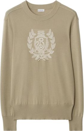 Burberry Maglione B Crest - Toni neutri