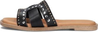 Notre-V Slider - Dames - Sandalen - Zwart - 38 EU - Schoenen
