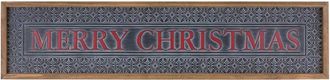 Melrose International Ornate Metal Merry Christmas Sign