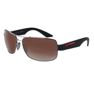 Prada Brown Gradient Wrap Mens Sunglasses PS 50ZS 5AV02P 65