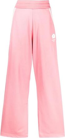 Kenzo Flower 2.0 Broek - Dames - Wijde Broeken - Roze - XS - Polyester - Broeken