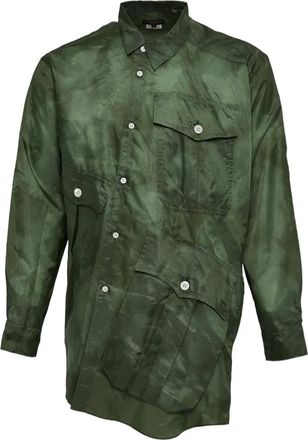 Comme Des Garçons multi-pocket shirt - men - Polyester/Cotton - S - Green