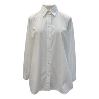 Simona Corsellini Shirts, female, White, Size: XS Camicia con collo italiano e aperture sul dietro