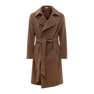 Breras Milano Cappotto DP - - Coats - Uomo - Marrone - 2XL