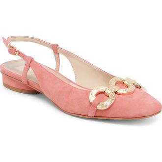 Dolce Vita Ramano Slingback Flat in Coral Suede at Nordstrom Rack, Size 8.5