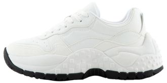 A|X Armani Exchange Womens Vedder, Subtle Logo Sneaker, Optical White, 4M