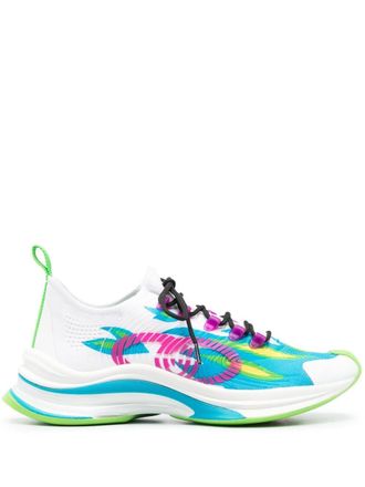 Gucci Run sneakers met mesh - Wit