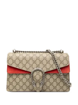Gucci 2016-2023 medium GG Supreme Dionysus schoudertas - Bruin