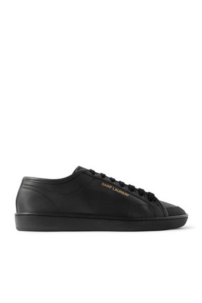 Saint Laurent Gym Low Logo-Print Leather Sneakers