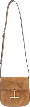 Tom Ford Womens Mini Tara Bag Brown Leather Shoulder
