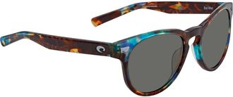 Costa Grey Polarized Glass Oval Sunglasses 6S2007 200706 54