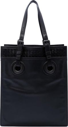 Bottega Veneta Pre-owned Bottega Veneta Intrecciato Trimmed Leather Oculus Tote Ladies KI9PP9QITETWN4WK