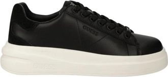 Guess Elbina - Dames - Sneakers - Zwart - 40 EU - Leer - Schoenen