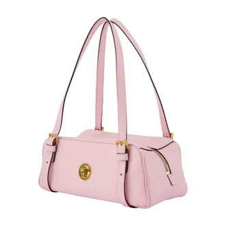 Versace Womens Lambskin Shoulder Bag Pink