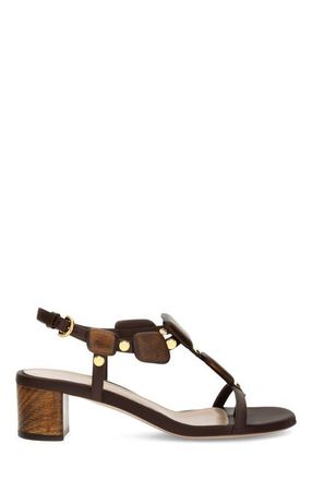Gianvito Rossi Munduk 45 Sandal in Dark Brown Lamb Leather at Nordstrom, Size 40.5