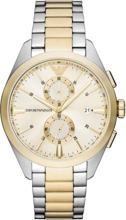 Emporio Armani Ar 11605 Claudio Chronograph Mens Watch - Heren - Horloges - Grijs - ONE Size - Accessoires
