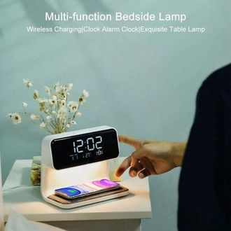 OEM Despertador - Despertador Digital - Luz Nocturna - Despertador Con Funci&oacute;n De Carga Para Tel&eacute;fono - Despertador Con Funci&oacute;n De Carga Inal&aacute;mbrica - Bri