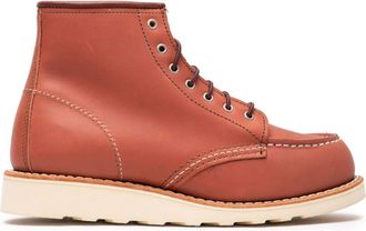 Red Wing Shoes moc toe Legacy boots - women - Leather - 6.5 - Brown