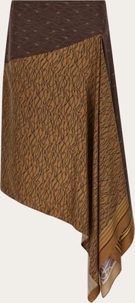 Ferragamo Donna Gonna a fazzoletto Marrone