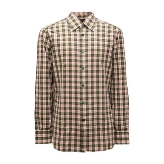 Mazzarelli Slim Fit Button Down Shirt 208 105/21W - Heren - Casual Overhemden - Veelkleurig - 2XL - Leer - Overhemden