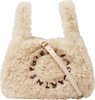 Stella McCartney Beige Logo Small Shoulder Bag