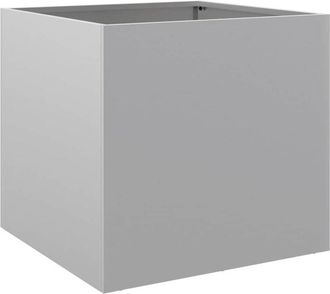 vidaXL Planters 2 pcs Silver 42x40x39 cm Galvanised Steel vidaXL