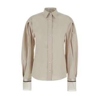 Brunello Cucinelli Mujer, Blusas y Camisas, Beige, Talla: L