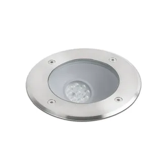Netlighting Salt LED Outdoor Recessed Spotlight Matt Nickel IP67 in Grey