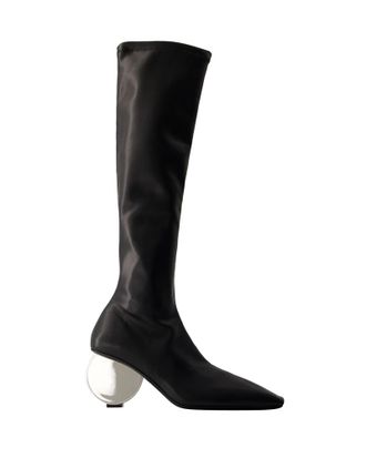 Courrèges Womens Circle Boots - Courreges - Synthetic Leather - Black - Size EU 38