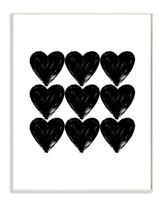 Stupell Industries Hearts Black and White Glam Wall Art by lulusimonSTUDIO