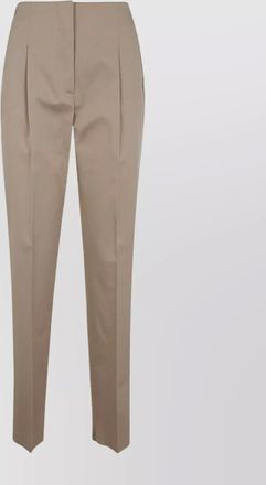 Max Mara straight leg trousers pleated front design