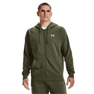 Under Armour Heren Rival Fleece Full Zip Hoodie (Marine OD groen)