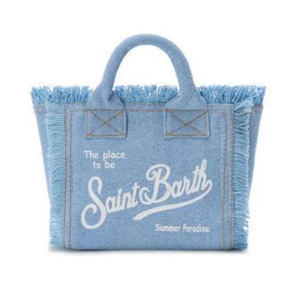MC2 Saint Barth Tote Bags, female, Blue, Size: ONE SIZE Vanity Shoulder Bag