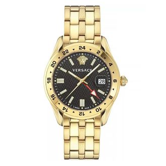 Versace Greca Time Quartz Black Dial Mens Watch VE7C00723
