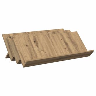 vidaXL Estante De Revistas Roble Artesanal 90 X 53 X 28,5 Cm Vidaxl